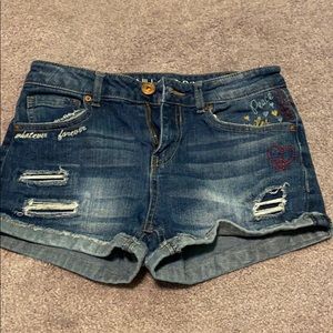 Medium Wash Jean Short